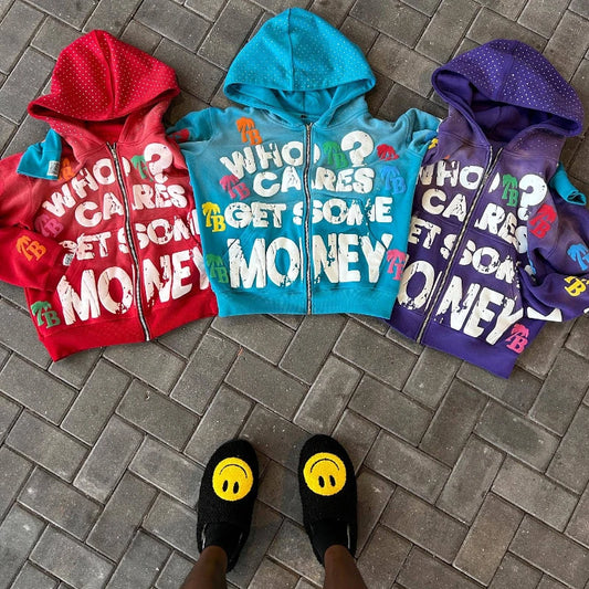 Y2K super trendy comfortable zip- hoodie unisexy😊💕🙌