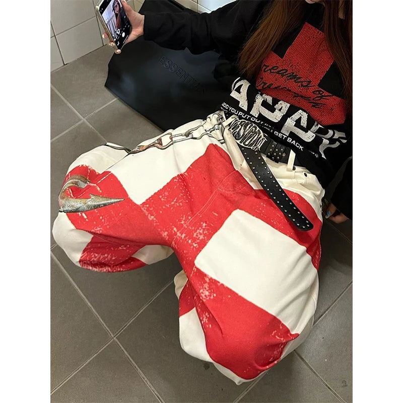 White Baggy Jeans  Japanese 2000s