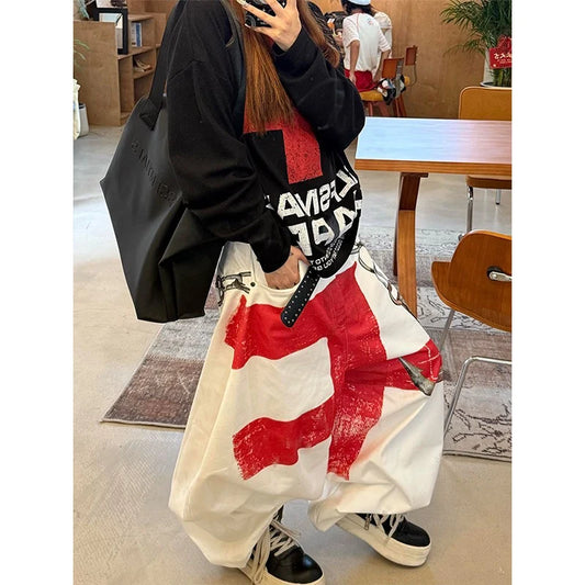 White Baggy Jeans  Japanese 2000s