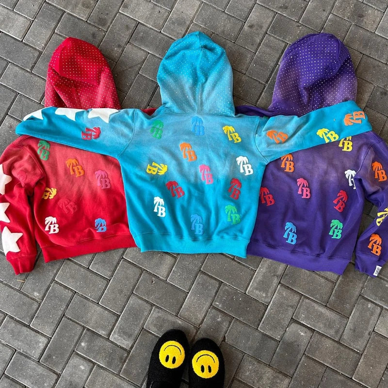 Y2K super trendy comfortable zip- hoodie unisexy😊💕🙌