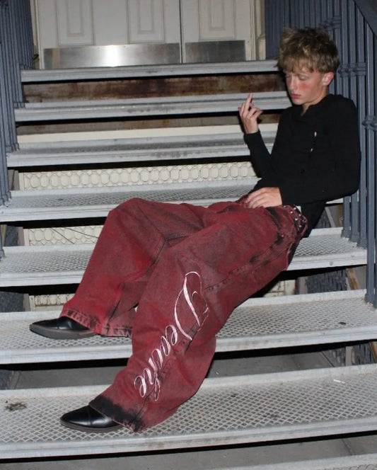 Y2K Wide Jeans (soo beautiful details)