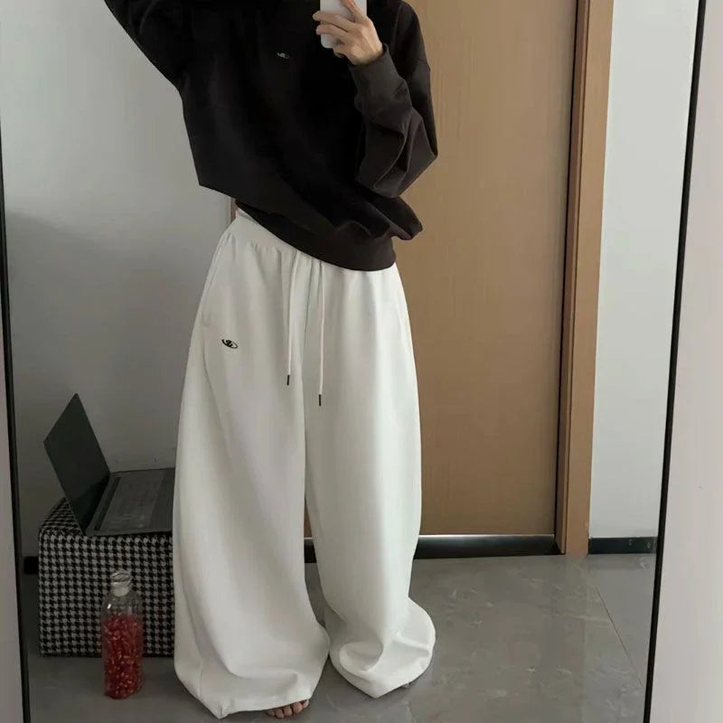 American Retro High Waist Super Wide-Leg Pants
