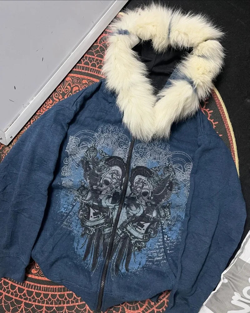 American vintage rock gothic hoodieeees