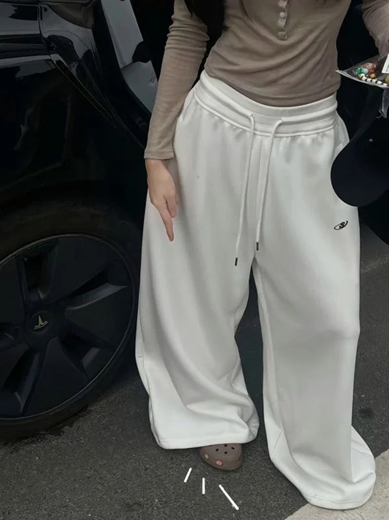 American Retro High Waist Super Wide-Leg Pants