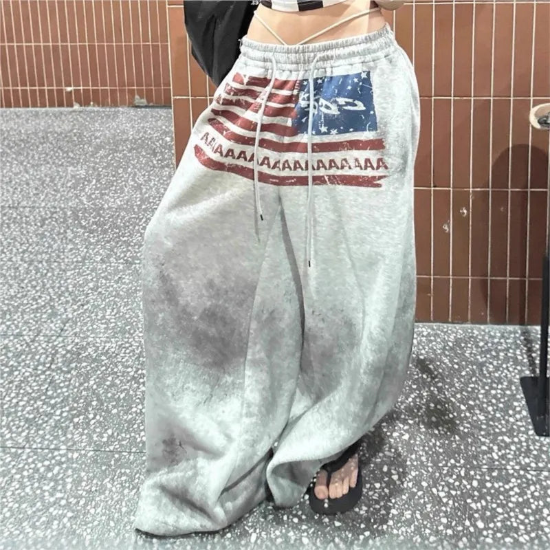 Y2K College American pants:-D